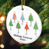 Custom Ceramic Ornament - Personalized Christmas Birthday Gifts For Brother, Sister - Magic Begins Under Here