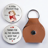 Custom Pocket Hug - Personalized Anniversary Wedding Gifts For Husband And Wife, Him And Her - Tiny Hug Endless Love