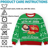 Custom Unisex Ugly Sweatshirt - Personalized Christmas Birthday Gifts For Dog Lovers, Dog Dad And Mom - Santa, Bring Snacks To Bed