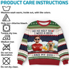 Custom Unisex Ugly Sweatshirt - Personalized Christmas Birthday Gifts For Dog Lovers, Dog Dad And Mom - Dear Santa, Just Bring Beer
