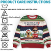 Custom Unisex Ugly Sweatshirt - Personalized Christmas Birthday Gifts For Dog Lovers, Dog Dad And Mom - Ho Ho Hold My Beer