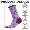 Custom Crew Socks - Personalized Birthday Gifts For Besties, Sisters, BFF, Family, Yourself - Happy Feet Happy Heart