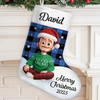 Custom Christmas Stocking - Personalized Christmas Birthday Gifts For Family, Dog Cat Lovers - Santa’s Favorites, All Lined Up