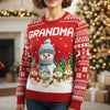 Custom Snowman Unisex Ugly Sweatshirt - Personalized Christmas Birthday Gifts For Mom, Grandma - Christmas Wonder Glows In Every Smile