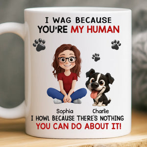 Custom Mug - Personalized Birthday Gifts For Dog Lovers, Dog Dad And Mom - Powered By Paws And Love