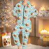 Custom Photo Adult Onesie - Personalized Christmas Birthday Gifts For Dog Cat Lovers, Dog Dad And Mom, Cat Owners - Me And My Dog, The Real Couple Goals