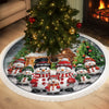 Custom Snowman Tree Skirt - Personalized Christmas Birthday Gifts For Grandma, Grandpa, Grandparents - Love Wrapped In Holiday Magic