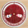 Custom Snowman Tree Skirt - Personalized Christmas Birthday Gifts For Mom, Dad, Brother, Sister, Kids - Warm Winter Wishes