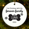 Custom First Christmas Pet Ceramic Ornament - Personalized Christmas Birthday Gifts For Dog Lovers, Cat Lovers, Pet Dad And Mom, New Pet Ornament - New Fur In Family