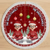 Custom Tree Skirt - Personalized Christmas Birthday Gifts For Mom, Dad, Brother, Sister, Kids - Blessed This Christmas