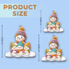 Custom Snowman Acrylic Ornament - Personalized Christmas Birthday Gifts For Mom, Grandma - Joy Found In Family