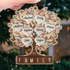 Custom Wood Ornament - Personalized Christmas Birthday Gifts For Mom, Dad, Brother, Sister, Kids - Laughter Lights Our Christmas Days