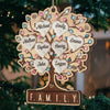 Custom Wood Ornament - Personalized Christmas Birthday Gifts For Mom, Dad, Brother, Sister, Kids - Laughter Lights Our Christmas Days