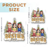 Custom Acrylic Ornament - Personalized Best Friend Christmas Birthday Gifts For Women, Besties, Sisters, BFF - Laughing Through Every Season
