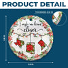 Custom Long Distance Ceramic Ornament - Personalized Best Friend Christmas Birthday Gifts For Women, Besties, Sisters, BFF - Distance Fades Friendship Stays