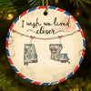 Custom Long Distance Ceramic Ornament - Personalized Best Friend Christmas Birthday Gifts For Women, Besties, Sisters, BFF - Friendship Travels Any Mile