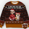 Custom Unisex Ugly Sweatshirt - Personalized Christmas Birthday Gifts For Dog Lovers, Dog Dad And Mom - Some Heroes Have Fur