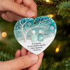 Custom Sea Glass Ceramic Ornament - Personalized Best Friend Christmas Birthday Gifts For Women, Besties, Sisters, BFF, Beach Lovers - Tides Brought Us Together