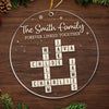 Custom Scrabble Acrylic Ornament - Personalized Christmas Birthday Gifts For Mom, Dad, Brother, Sister, Kids - Together We Belong