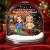Custom Acrylic Snow Globe - Personalized Best Friend Christmas Birthday Gifts For Women, Besties, Sisters, BFF - Twinkling Nights With My Crew