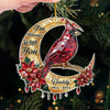 Custom Cardinal Acrylic Ornament - Personalized Christmas Memorial Sympathy Gifts For Loss Of Mom, Dad - Always In My Heart Forever Near