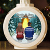 Custom Candlelight Lantern Ornament - Personalized Christmas Birthday Gifts For Brother, Sister - Keep The Light Within