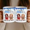 Custom Mug - Personalized Best Friend Birthday Gifts For Women, Besties, Sisters, BFF - Together Through Every Chapter