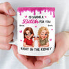 Custom Mug - Personalized Best Friend Birthday Gifts For Women, Besties, Sisters, BFF - Smiles Brewed Daily