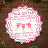 Custom Acrylic Ornament - Personalized Best Friend Christmas Birthday Gifts For Women, Besties, Sisters, BFF - Wrapped In Friendship And Cheer