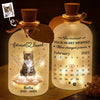 Custom Photo Glass Bottle LED Light - Personalized Pet Memorial Sympathy Gifts For Dogs, Cats - Always With Me In Spirit