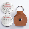 Custom Pocket Hug - Personalized Anniversary Wedding Gifts For Husband And Wife, Him And Her - Forever In My Palm