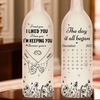 Custom Bottle Lamp - Personalized Anniversary Wedding Gifts For Husband And Wife, Him And Her - Our Love Shines Forever