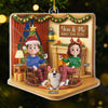 Custom Acrylic Ornament - Personalized Anniversary Christmas Wedding Gifts For Husband And Wife, Dog Cat Lovers - The Pawfect Little Family