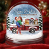 Custom Acrylic Snow Globe - Personalized Anniversary Christmas Wedding Gifts For Husband And Wife, Dog Cat Lovers, Dog Dad And Mom, Cat Owners - You And Me