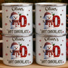 Custom Snowman Enamel Camping Mug - Personalized Christmas Birthday Gifts For Kids - Tiny Laughs Fill The Holiday Air