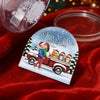 Custom Acrylic Snow Globe - Personalized Anniversary Christmas Wedding Gifts For Husband And Wife, Gifts For Cat Lovers, Cat Mom And Dad - You Me And The Cat