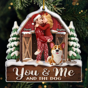 Custom Acrylic Ornament - Personalized Anniversary Christmas Wedding Gifts For Husband And Wife, Dog Cat Lovers - Cuddle Weather With My Favorite Pack