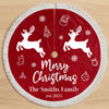 Custom Tree Skirt - Personalized Christmas Birthday Gifts For Mom, Dad, Brother, Sister, Kids - Magic Starts Below