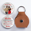 Custom Pocket Hug - Personalized Best Friend Birthday Gifts For Women, Besties, Sisters, BFF - Holiday Cheer Is Better Together