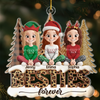 Custom Acrylic Ornament - Personalized Best Friend Christmas Birthday Gifts For Women, Besties, Sisters, BFF - Together We Spark Every Moment