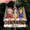 Custom Acrylic Ornament - Personalized Best Friend Christmas Birthday Gifts For Women, Besties, Sisters, BFF - Together We Spark Every Moment