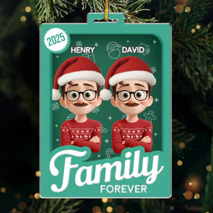 Custom Acrylic Ornament - Personalized Christmas Birthday Gifts For Mom, Dad, Brother, Sister, Kids - For The People Who Mean Everything