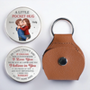 Custom Pocket Hug - Personalized Anniversary Christmas Wedding Gifts For Husband And Wife, Him And Her - A Little Hug, Always With You