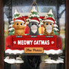 Custom Wood Sign - Personalized Christmas Birthday Gifts For Cat Lovers, Cat Mom And Dad - Whiskers Welcome Here