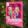 Custom Toy Box Acrylic Ornament - Personalized Best Friend Christmas Birthday Gifts For Women, Besties, Sisters, BFF - Smiles Grow Bigger Together