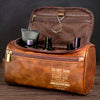 Custom Engraved Leather Toiletry Bag - Personalized Birthday Gifts For Son - Carry What Matters