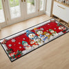 Custom Snowman Runner Rug - Personalized Christmas Birthday Gifts For Grandpa, Grandma - Where Love Finds Its Way Home