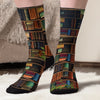Custom Crew Socks - Personalized Bookish Gifts For Book Lovers, Bookworms, Readers - Socks Off, Story On