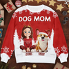 Custom Unisex Ugly Sweatshirt - Personalized Christmas Birthday Gifts For Dog Lovers, Dog Dad And Mom - Furry Love Looks Good On Me