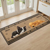 Custom Runner Rug - Personalized Birthday Gifts For Dog Lovers, Dog Dad And Mom - Shh… Happy Pets Napping